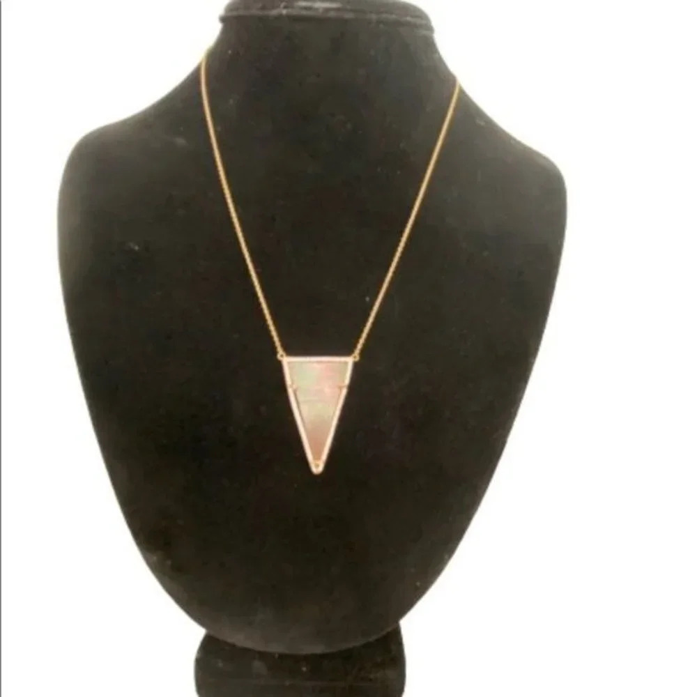 Mother of Pearl & Cubic Zirconia Necklace NWOT